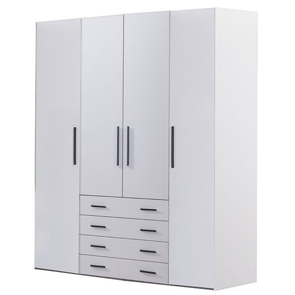 Puzzle Atlas White 4 Kapılı Dolap 438