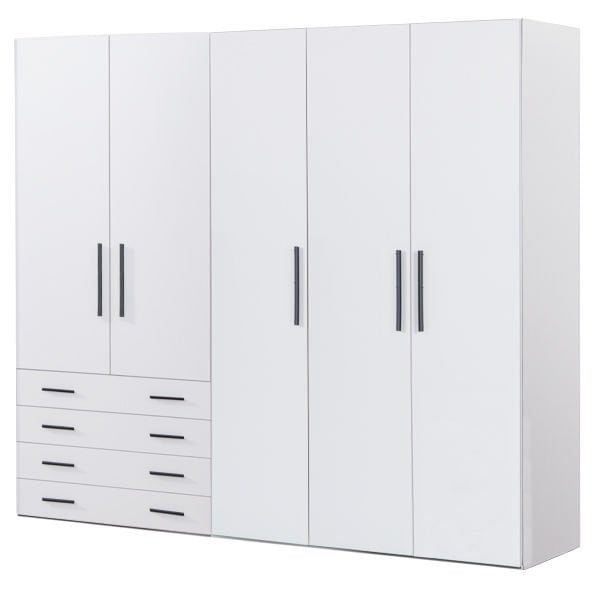 Puzzle Atlas White 5 Kapılı Dolap 513