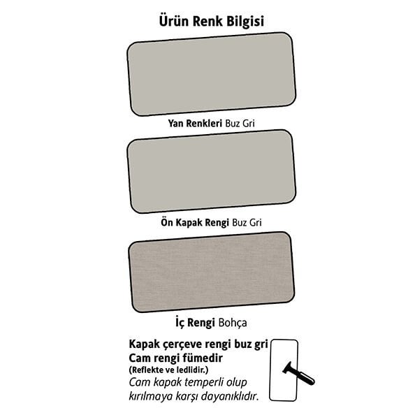 Puzzle Elegant 4 Kapılı Köşe Dolap 842