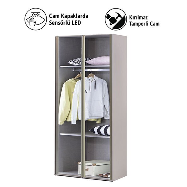 Puzzle Pera 2 Kapılı Dolap 205