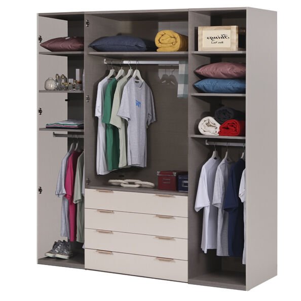 Puzzle Pera 4 Kapılı Dolap 438