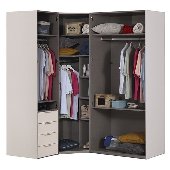 Puzzle Pera 4 Kapılı Köşe Dolap 842