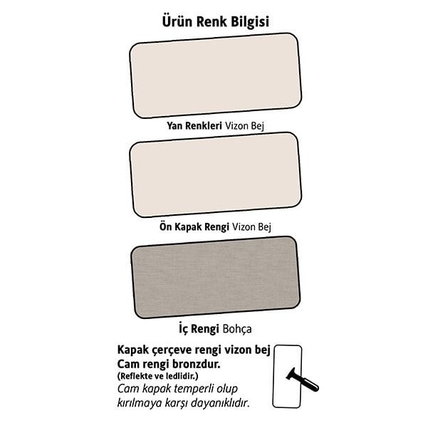 Puzzle Pera 4 Kapılı Köşe Dolap 842