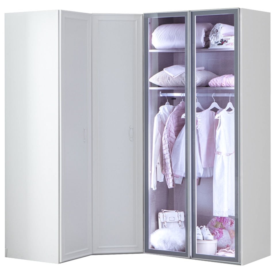 Puzzle Isabella 4 Kapılı Köşe Dolap 833