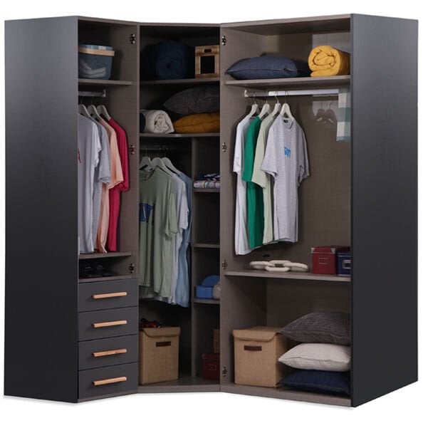 Puzzle Loft 4 Kapılı Köşe Dolap 842