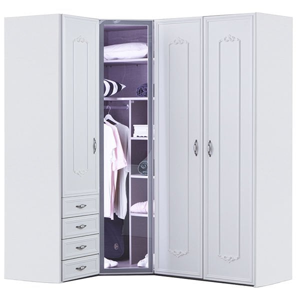 Puzzle Helen 4 Kapılı Köşe Dolap 842