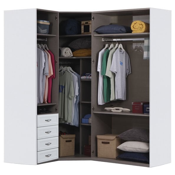 Puzzle Helen 4 Kapılı Köşe Dolap 842