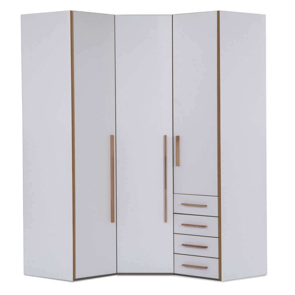 Puzzle My House 3 Kapılı Köşe Dolap 806