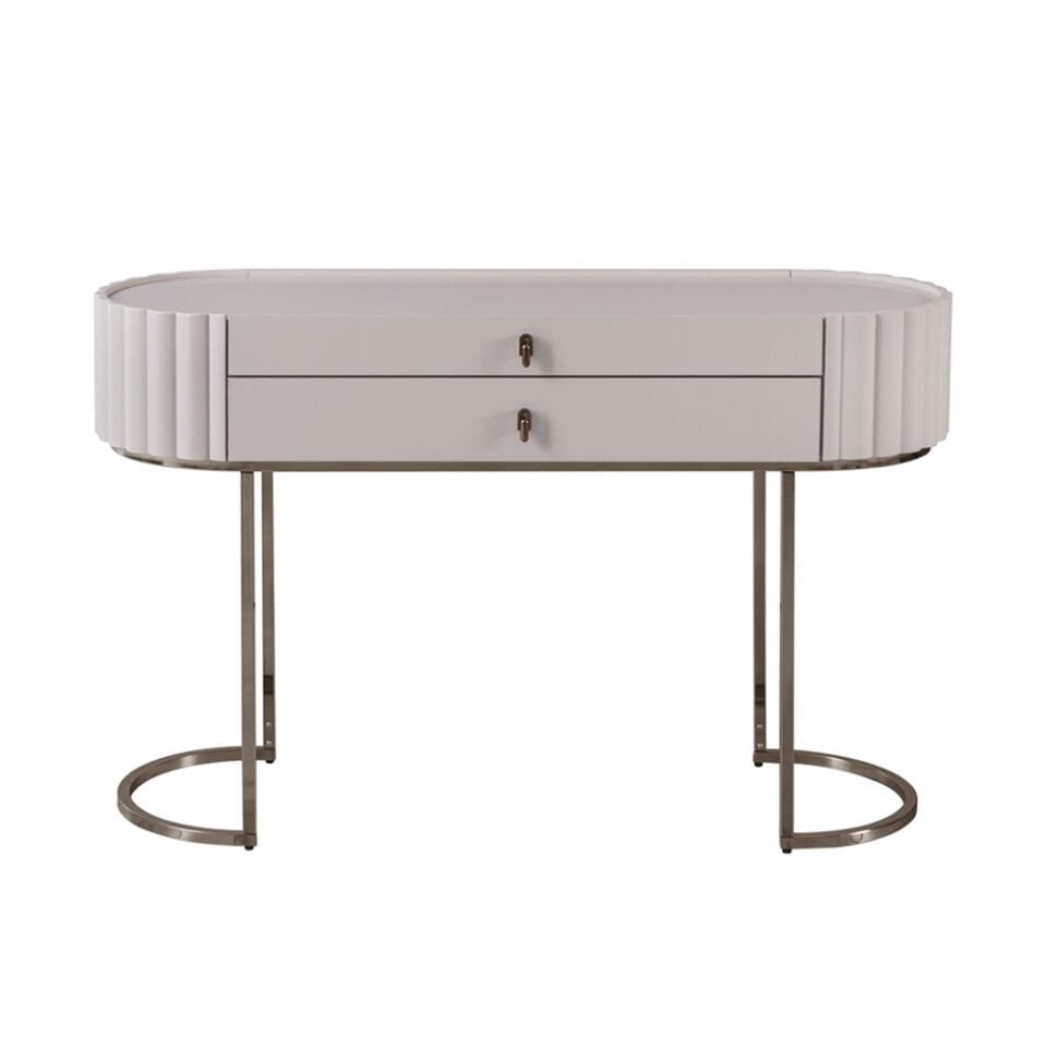 Pera Metal Ayaklı Şifonyer (Vizon-Bej)