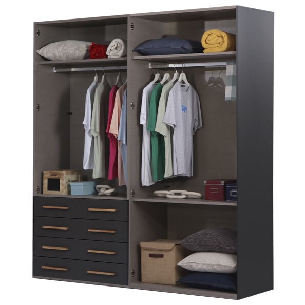 Puzzle Loft 4 Kapılı Dolap 406