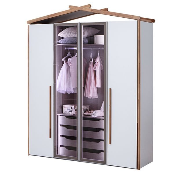 Puzzle My House 4 Kapılı Dolap 434 + 2K İç Çekmece