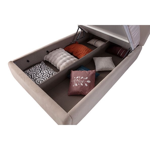 Pera Bazalı Karyola 120 x 200 (Vizon-Bej)