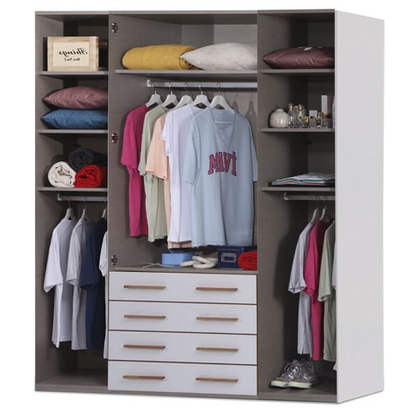 Puzzle Retro 4 Kapılı Dolap 441