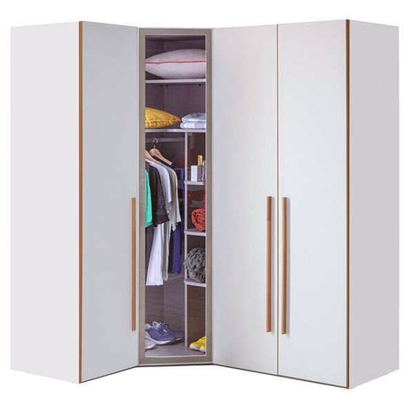 Puzzle Retro 4 Kapılı Köşe Dolap 832