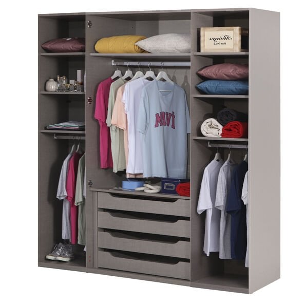 Puzzle Pera 4 Kapılı Dolap 434 + 2K İç Çekmece