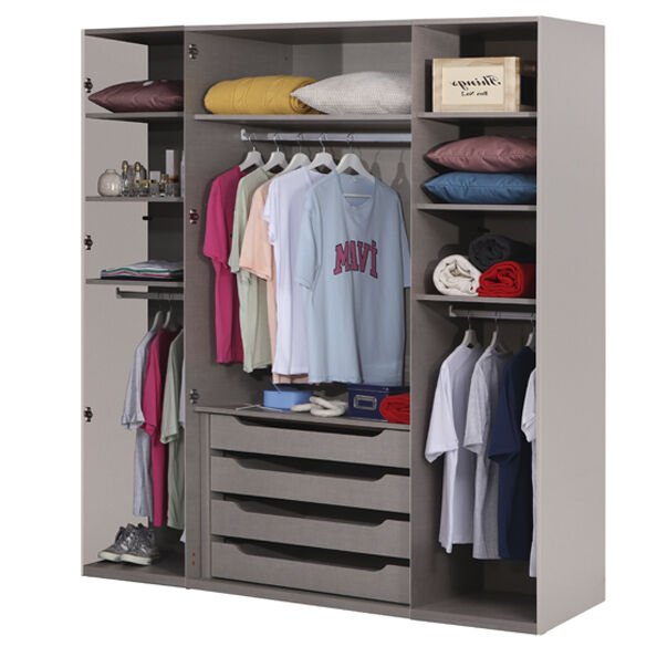 Puzzle Pera 4 Kapılı Dolap 434 + 2K İç Çekmece