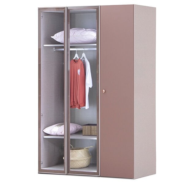 Puzzle Rose 3 Kapılı Dolap 304