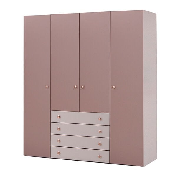 Puzzle Rose 4 Kapılı Dolap 438