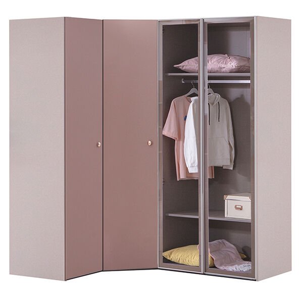 Puzzle Rose 4 Kapılı Köşe Dolap 833 | Benimodam