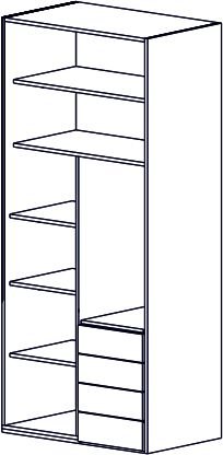 Puzzle Torino 2 Kapılı Dolap 206
