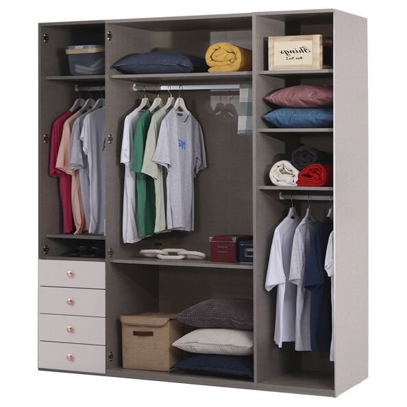 Puzzle Rose 4 Kapılı Dolap 436