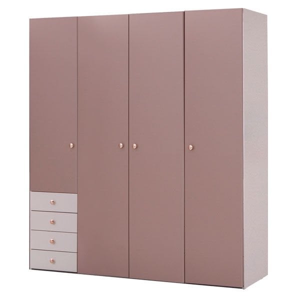 Puzzle Rose 4 Kapılı Dolap 436