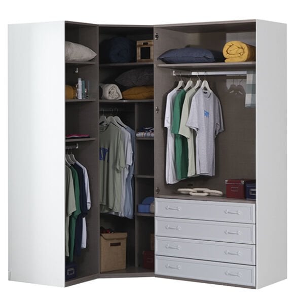 Puzzle Isabella 4 Kapılı Köşe Dolap 837