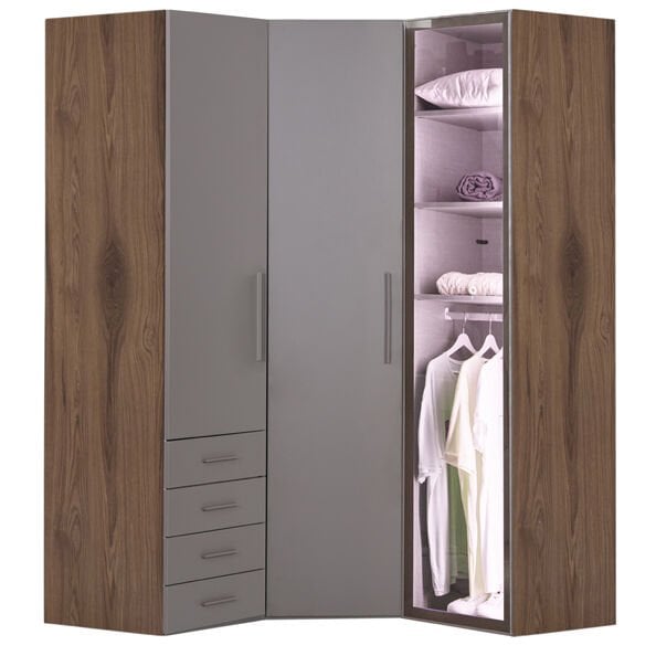 Puzzle Atlas 3 Kapılı Köşe Dolap 808 | Benimodam