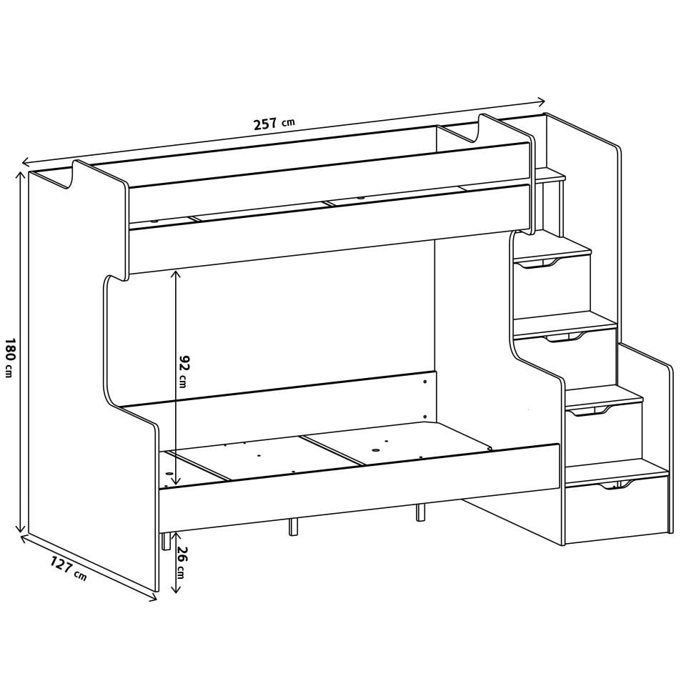 T.Ü. Çekmeceli Ranza (Ud)